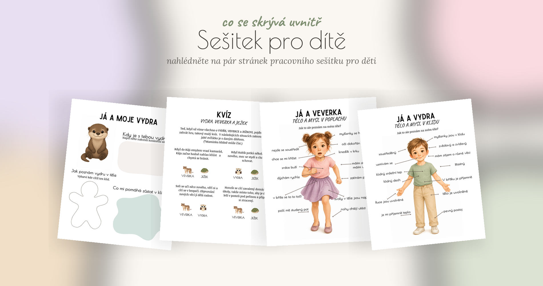 Ukázka sešitku pro dítě